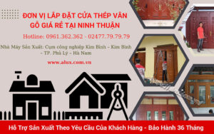 Cửa Thép Vân Gỗ Giá Rẻ Tại Ninh Thuận