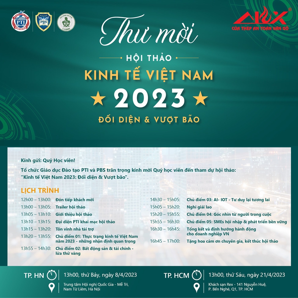 Thư Mời Hội Thảo Kinh Tế Việt Nam 2023