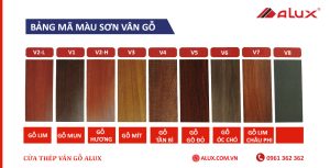 Cửa thép vân gỗ có những màu nào