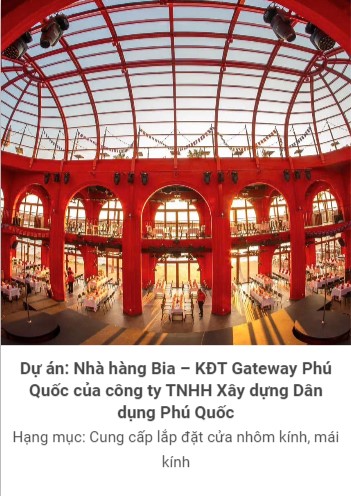 Dự án toàn nhà bia Gatway Phú Quốc