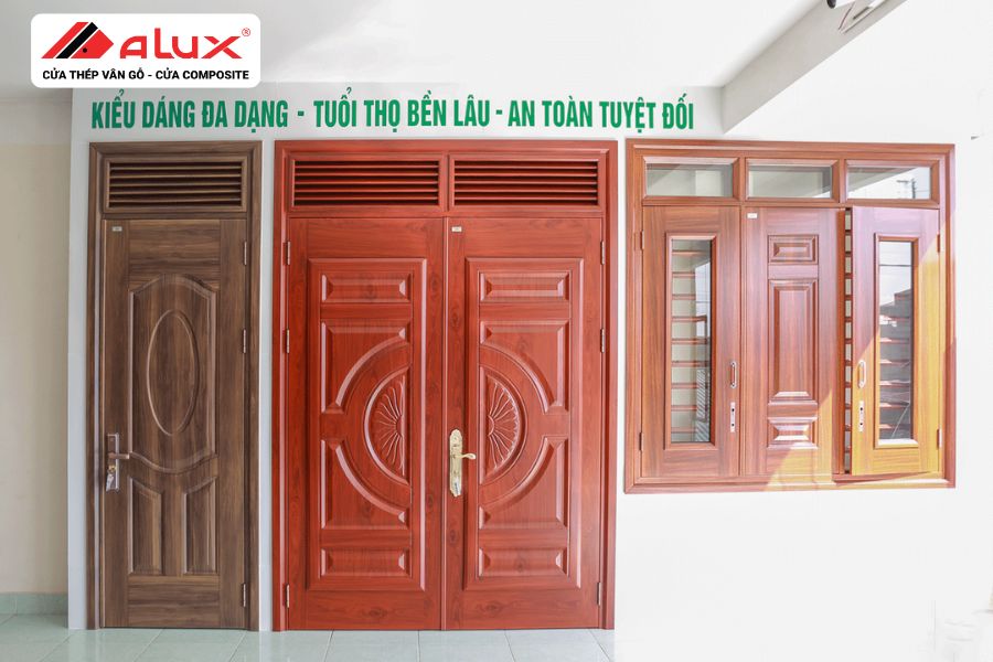 Những Mẫu Cửa Thép Vân Gỗ Đẹp Hiện Nay
