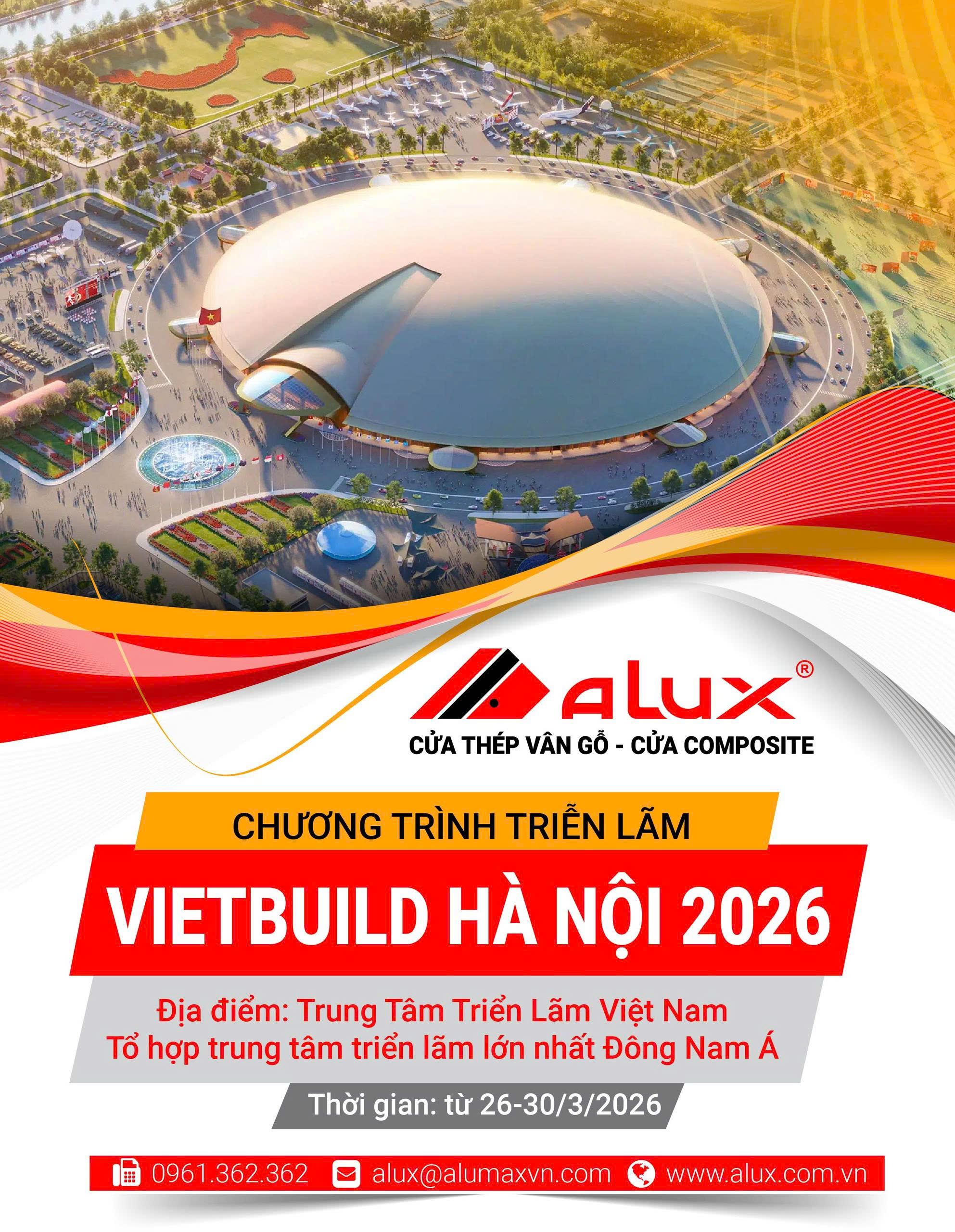 Alumax Việt Nam tài trợ chính triển lãm Vietbuild Hà Nội 2026