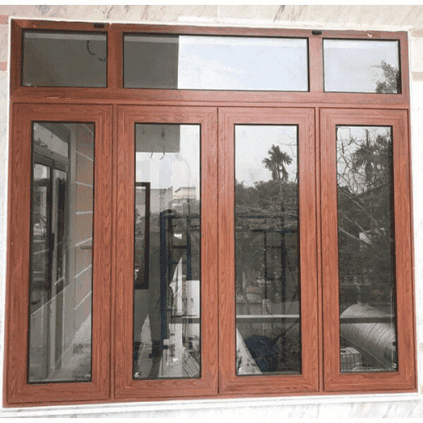 cửa nhôm vân gỗ