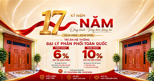 Chương trình ưu đãi mừng sinh nhật Alux 17 năm