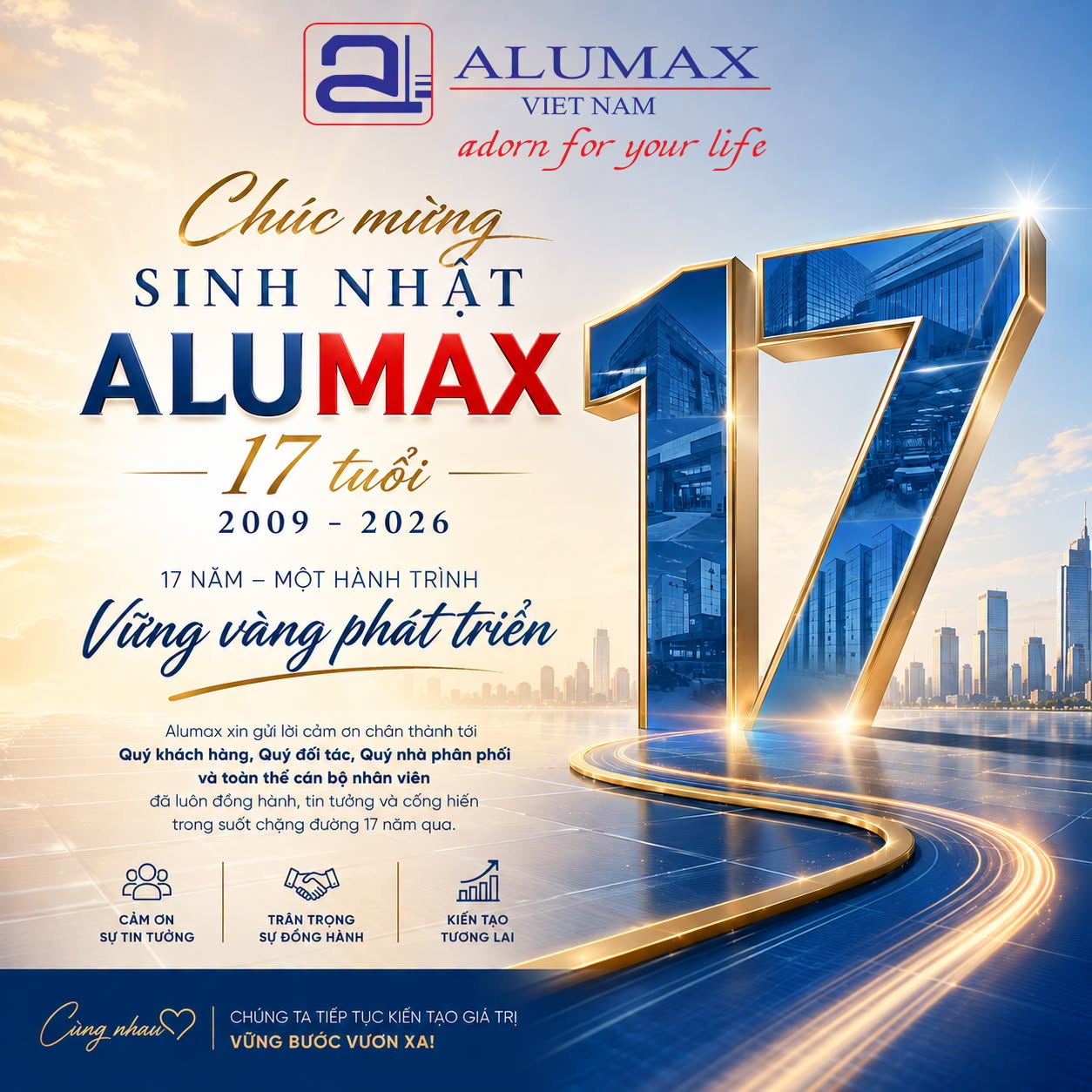 17 năm Alumax Việt Nam – Một hành trình, một niềm tin