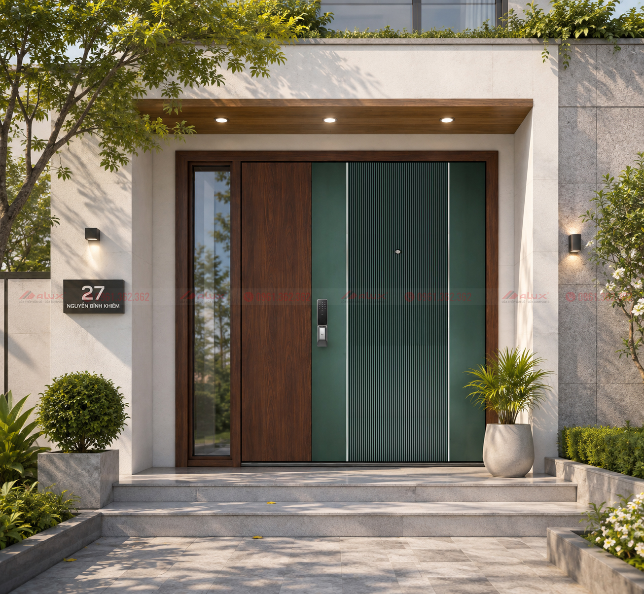 Kết cấu thép và tiện nghi hiện đại trong một bộ cửa Luxury