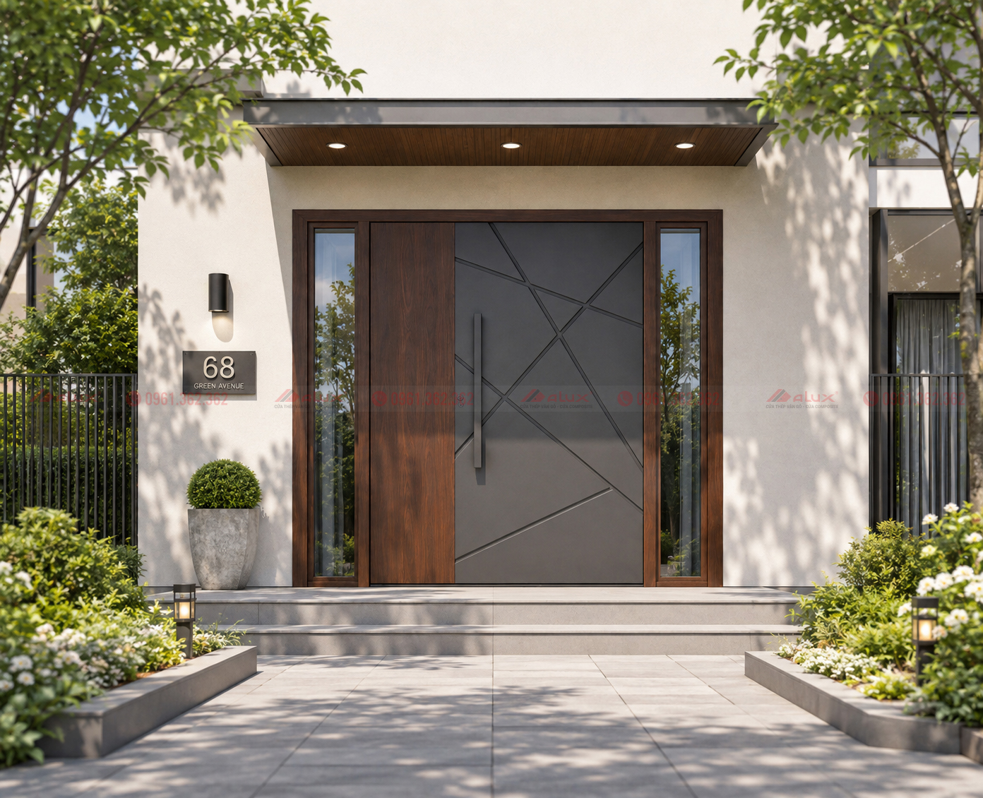 Alux Luxury – một lựa chọn mới cho cửa chính nhà phố hiện đại