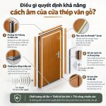 Điều gì quyết định khả năng cách âm của cửa thép vân gỗ?