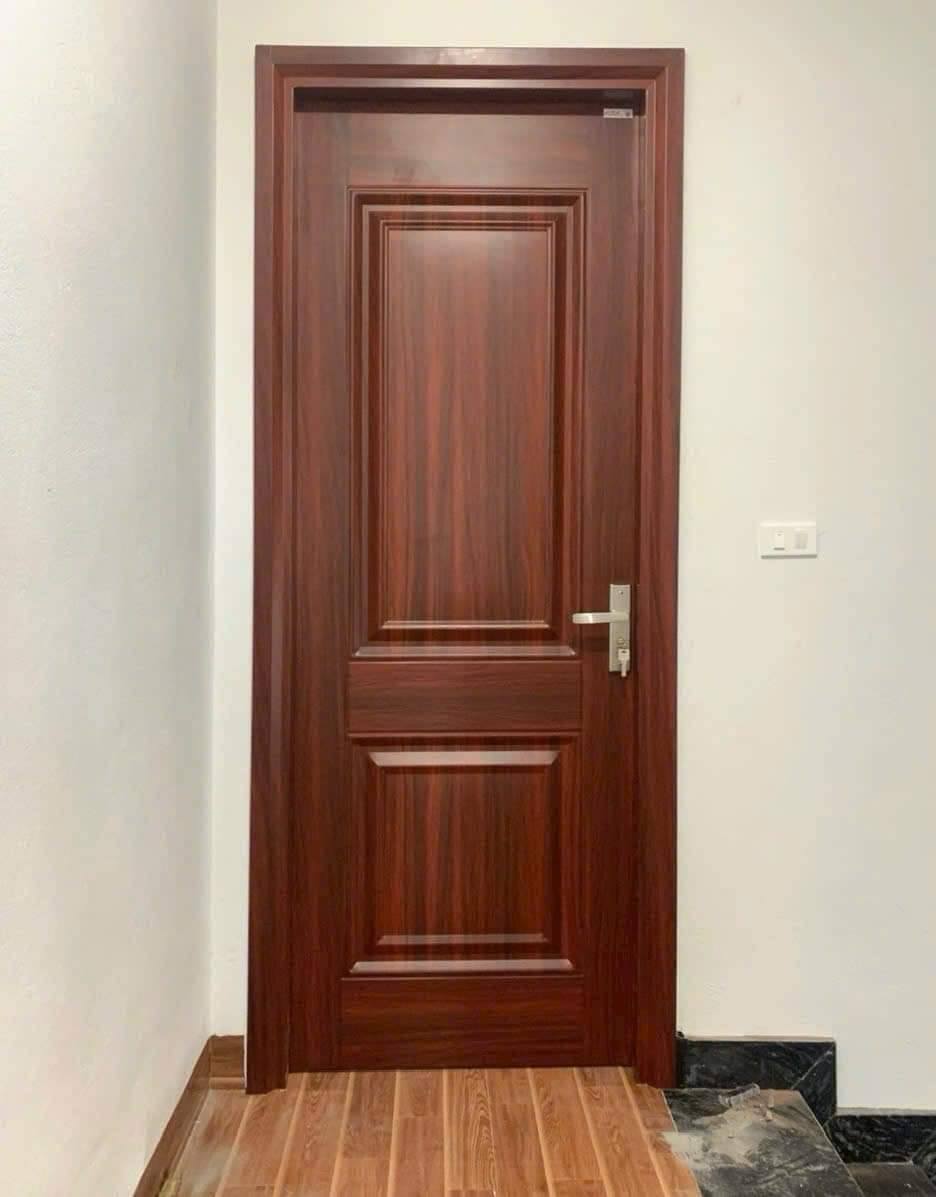 Cửa thép vân gỗ 1 cánh làm phòng ngủ